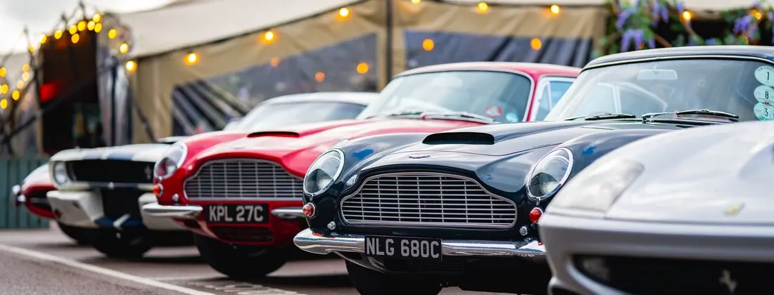 Classic car arrival experience