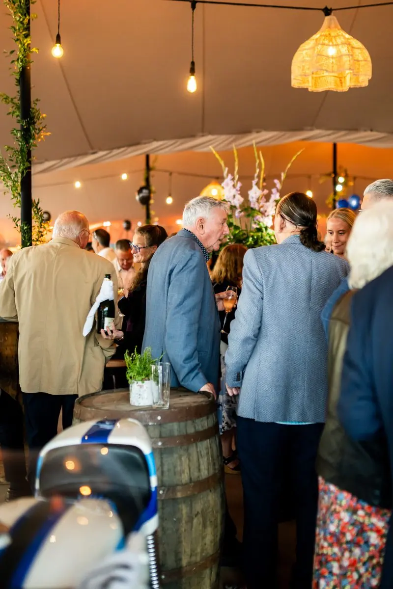 Guests mingling at My Shout event
